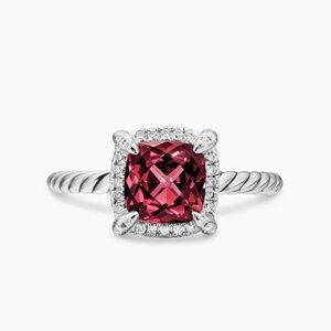 David Yurman Petite Chatelaine® 
Pavé Bezel Rhodolite Garnet and Diamonds